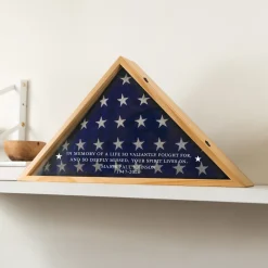 Our Valiant Hero Memorial Flag Display Case