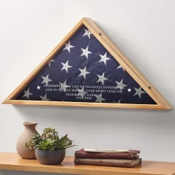 Our Valiant Hero Memorial Flag Display Case