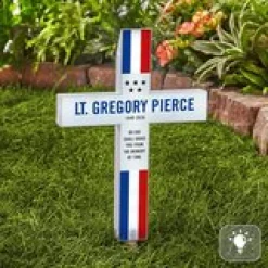 Our Valiant Hero Solar LED Cross