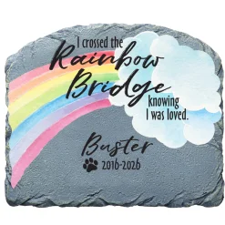 Over The Rainbow Bridge Garden Stone
