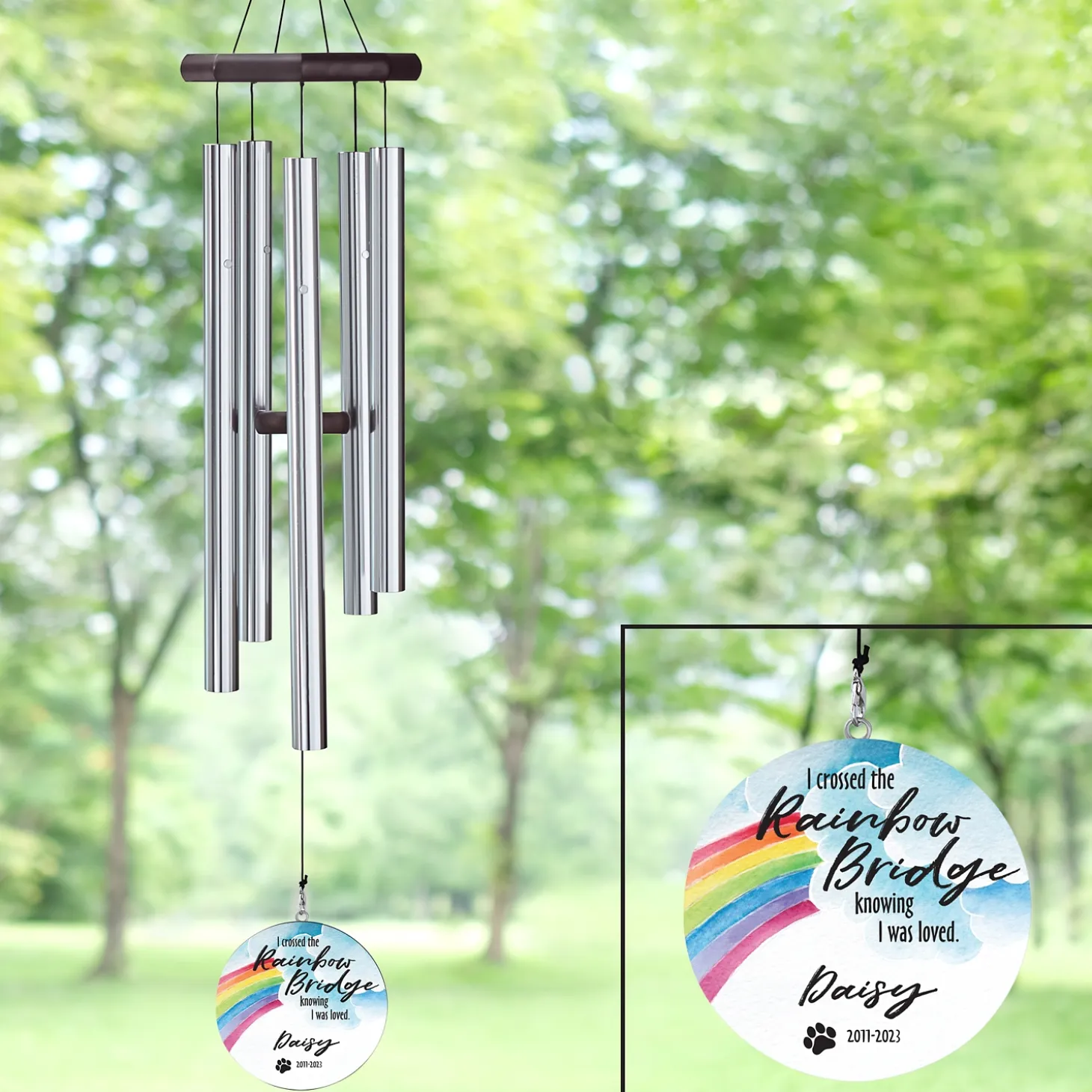 Over The Rainbow Bridge 30 inch Wind Chime