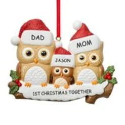 Owl Family Ornament