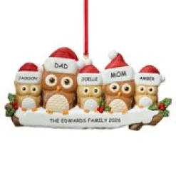 Owl Family Ornament