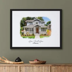 Painterly House Portrait