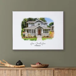 Painterly House Portrait