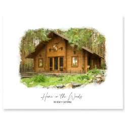Painterly House Portrait