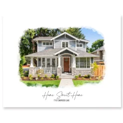 Painterly House Portrait
