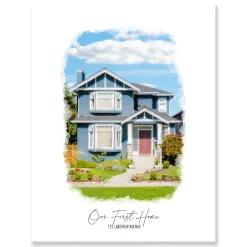 Painterly House Portrait