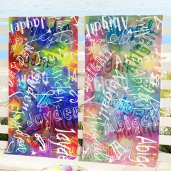 Paint Splatter Beach Towel