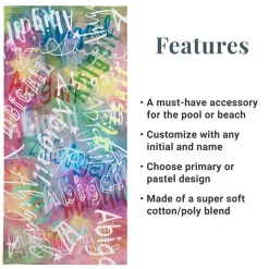 Paint Splatter Beach Towel
