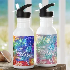 Paint Splatter Water Bottle