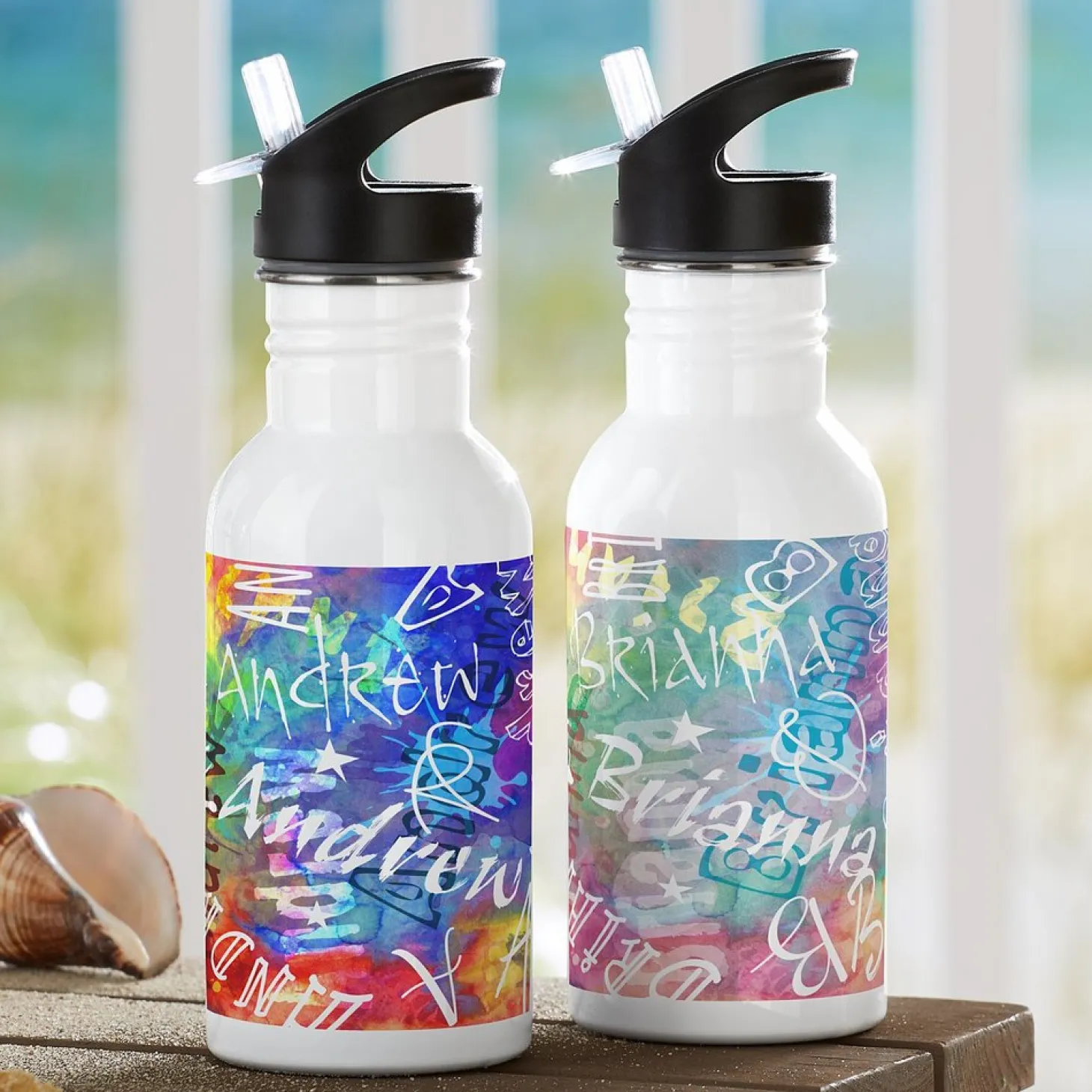 Paint Splatter Water Bottle