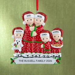 Pajama Family Ornament