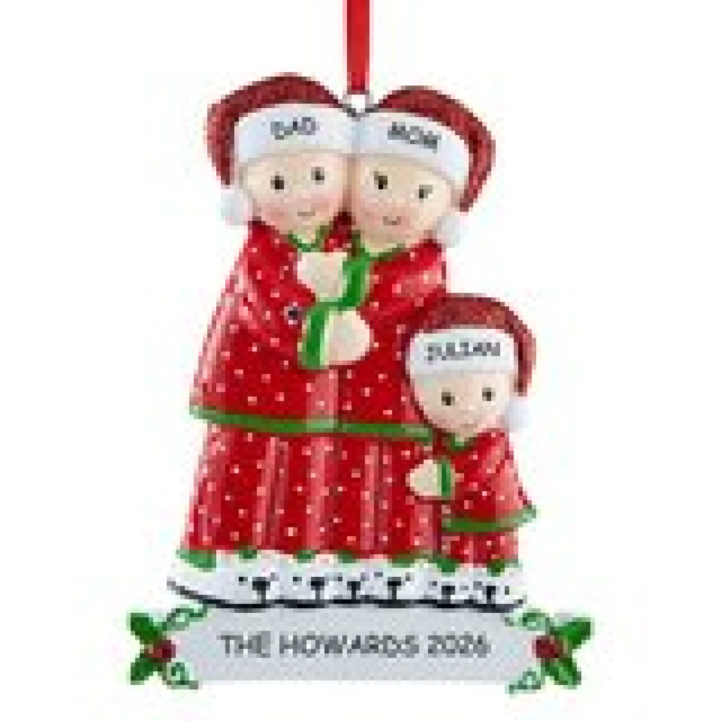 Pajama Family Ornament
