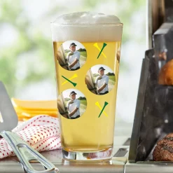 Par Tee Golf Photo Glassware