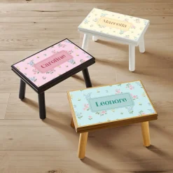 Pastel Florals Step Stool
