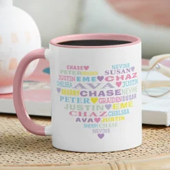 Pastel Heart Full of Love Mug