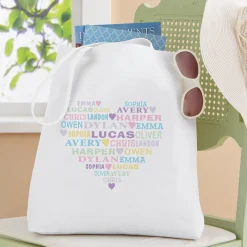 Pastel Heart Full of Love Tote Bag