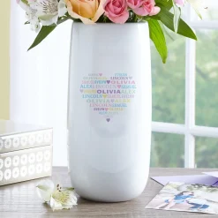 Pastel Heart Full of Love Vase