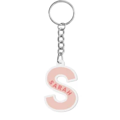 Pastel Initial And Name Acrylic Keychain