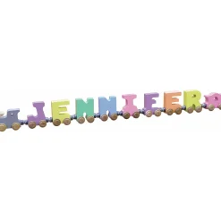 Pastel Wooden Name Train