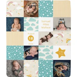 Patchwork Baby Memories Photo Blanket