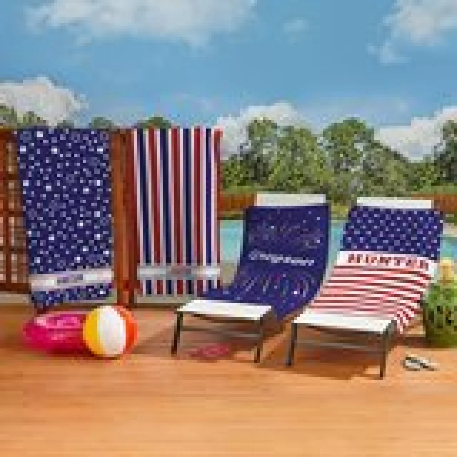 Patriotic Beach Towel