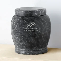 Patriotic Marble Cremation Urn