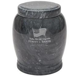 Patriotic Marble Cremation Urn