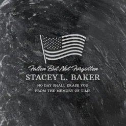 Patriotic Marble Cremation Urn