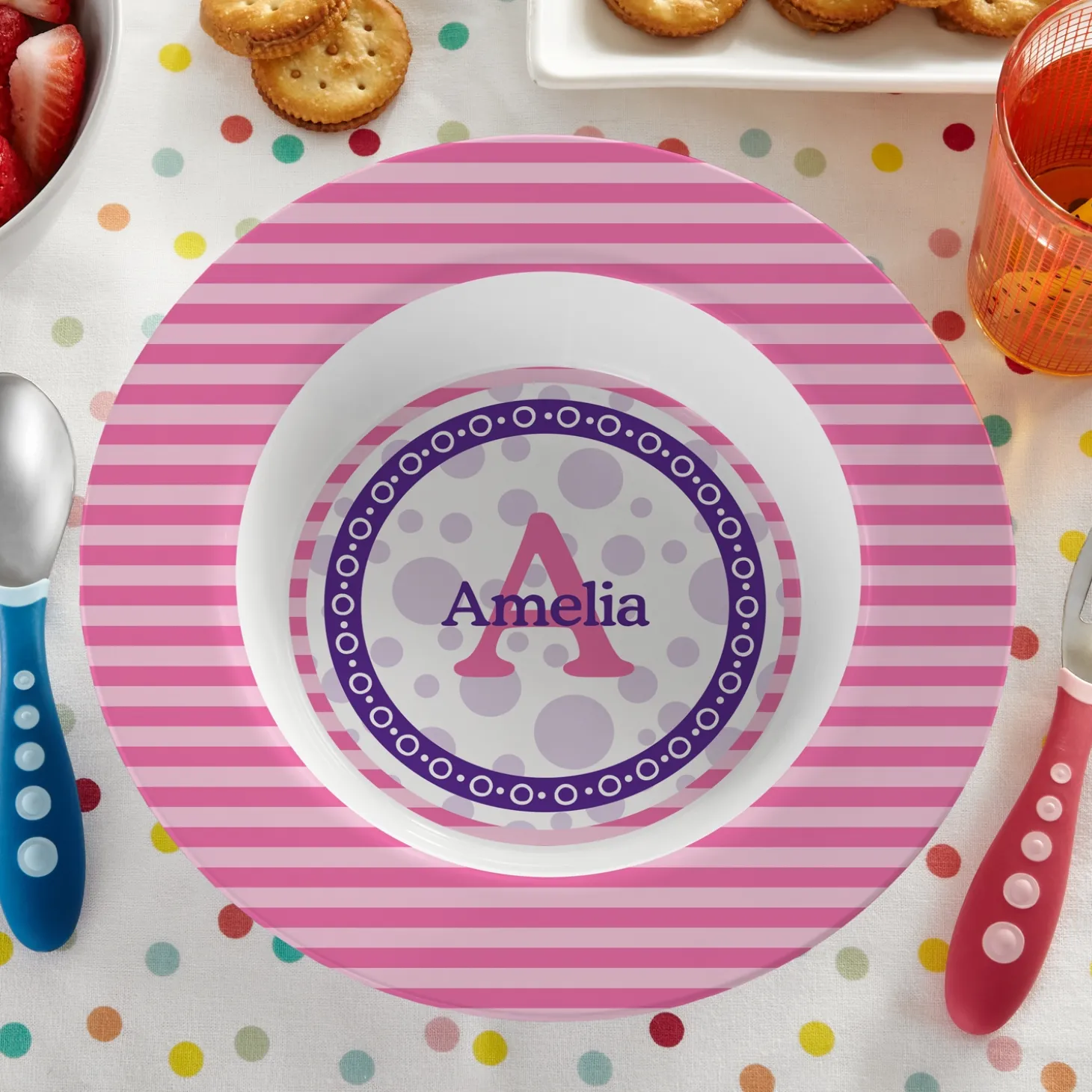 Pattern Initial Personalized Tableware