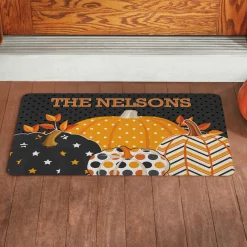 Pattern Pumpkin Doormat