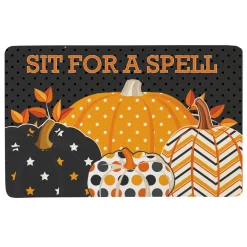 Pattern Pumpkin Doormat