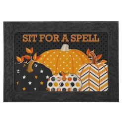 Pattern Pumpkin Doormat