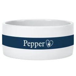Paw and Heart Pet Bowl