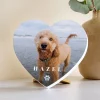 Pawprint Love Photo Wood Heart