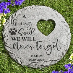 Pawprint Memories Garden Stone