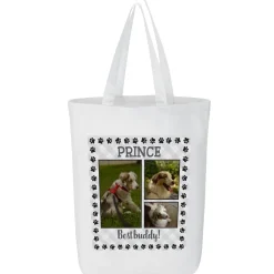 Paw Print Photo Tote Bag