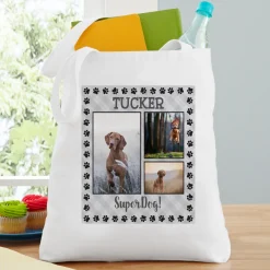Paw Print Photo Tote Bag