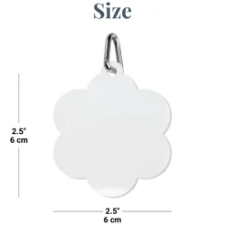 Paw Prints Acrylic Pet Tag