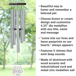 Pawprints in Heaven 30 inch Wind Chime