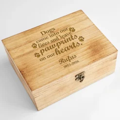 Pawprints in Heaven Keepsake Box