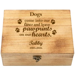 Pawprints in Heaven Keepsake Box