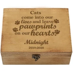 Pawprints in Heaven Keepsake Box