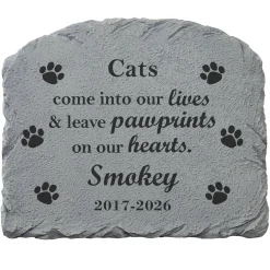 Pawprints In Heaven Memorial Garden Stone