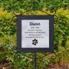 Paw Prints Left By You Garden Stake