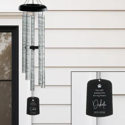 Pawprints of Love Memorial Sonnet 44 inch Wind Chime