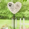 Pawprints On My Heart Garden Wind Chime