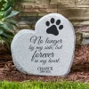 Pawprints On My Heart Standing Garden Stone