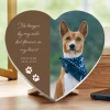 Pawprints On Our Hearts Photo Wood Heart